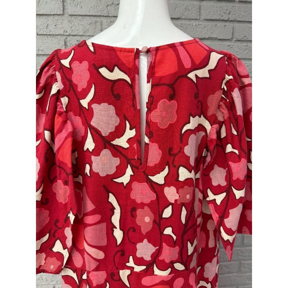 Rhode X Target Zinnia Women’s Floral Print Bell Sleeve Dress Size 18 - Picture 10 of 13